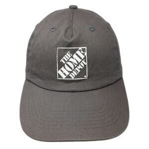 Hit Wear 5 Panel Gray One Size Home Depot Strapback Cotton Hat Logo Square